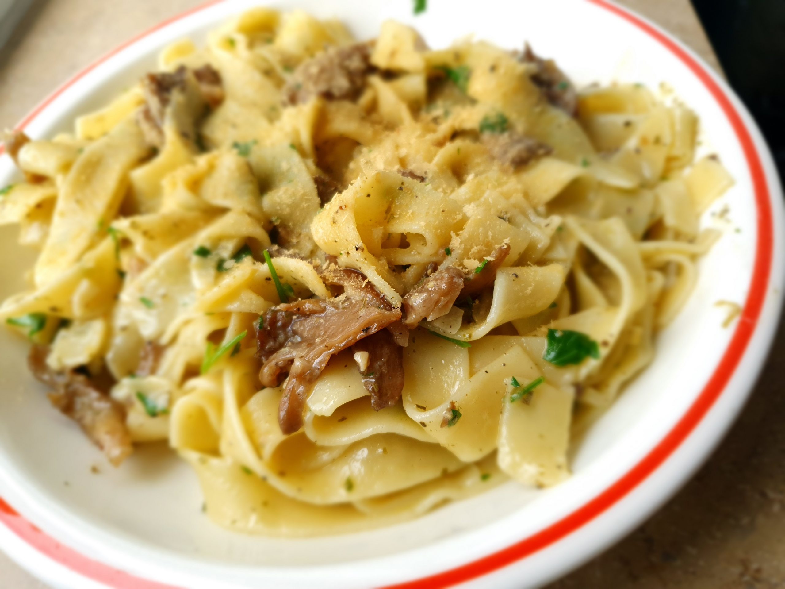 Fettuccine mit Trüffelöl